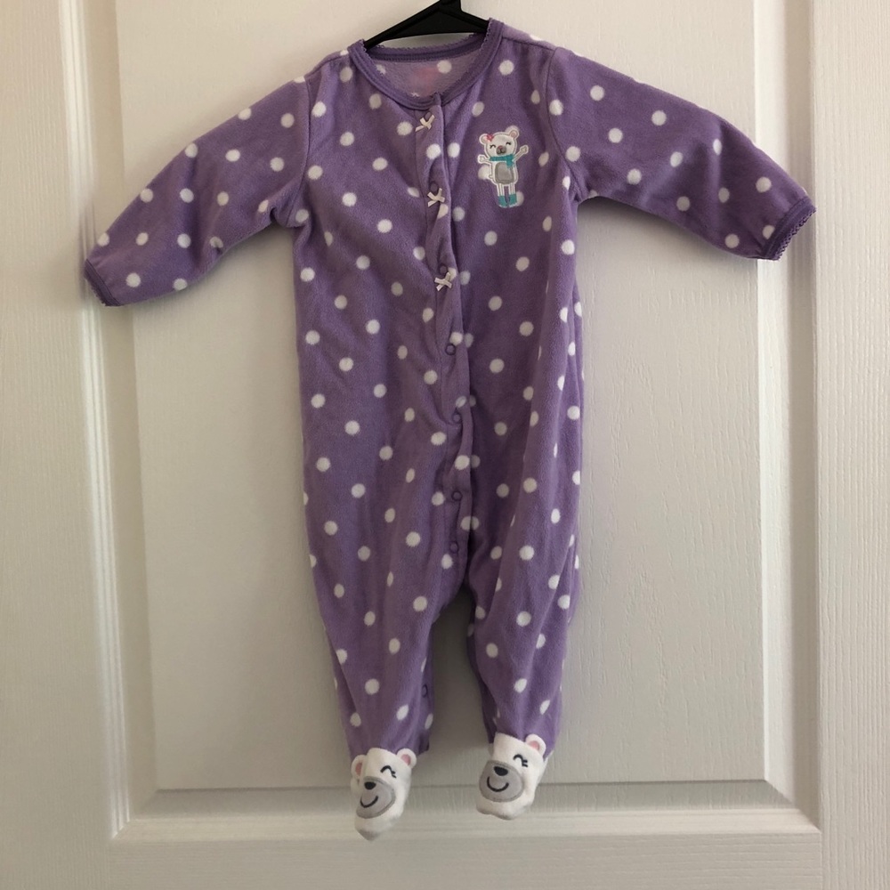 Purple Polar Bear Footsie